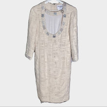 Load image into Gallery viewer, CHANEL 12PF Paris Bombay Ivory Silver Dress
