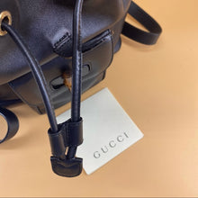 Load image into Gallery viewer, GUCCI mini bamboo leather backpack
