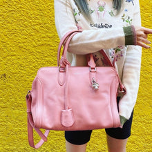 Load image into Gallery viewer, ALEXANDER MCQUEEN Pink padlock Leather Tote Bag
