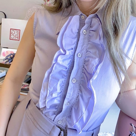 MIU MIU lavender Sleeveless shirt TWS