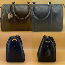 Load image into Gallery viewer, CHANEL Duffle Flat Quilt Boston Vintage Black Lambskin
