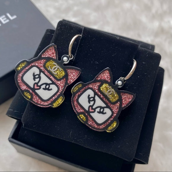 CHANEL Robot Cat 2017SS limited edition earrings