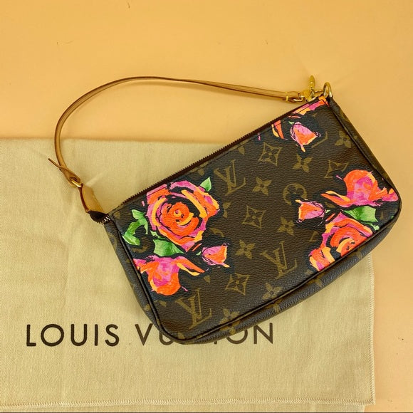 Louis Vuitton Monogram Stephen Sprouse Roses Pochette
