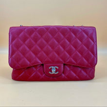 Load image into Gallery viewer, CHANEL classic flap jumbo size leather bag
