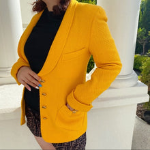 Load image into Gallery viewer, CHANEL vintage yellow Blazer
