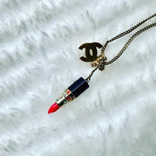 Load image into Gallery viewer, CHANEL rare lipstick necklace
