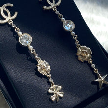 Load image into Gallery viewer, CHANEL star&amp; clover pendant earrings

