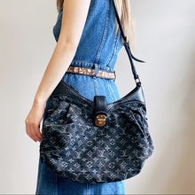 Load image into Gallery viewer, LOUIS VUITTON Denim Mahina XS Black
