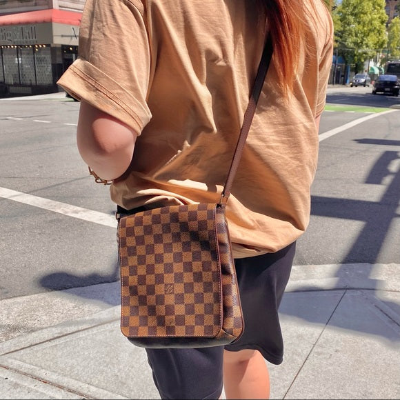 Louis Vuitton Musette Salsa Shoulder Bag Crossbody Bag Damier