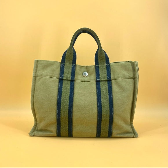 Hermès 1990 pre-owned Toto Canvas Tote Bag - Farfetch