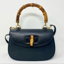 Load image into Gallery viewer, GUCCI Bamboo Top two-way leather bag
