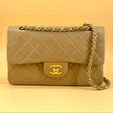 Load image into Gallery viewer, CHANEL vintage 24k gold classic flap small size
