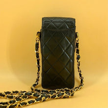 Load image into Gallery viewer, Chanel vintage Phone Case Black CrossBody Bag
