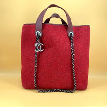 Load image into Gallery viewer, CHANEL Woolen cloth vintage two-way bag
