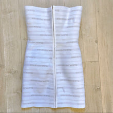Load image into Gallery viewer, Alexander Wang Logo Elastic Bandeau Dress In White
