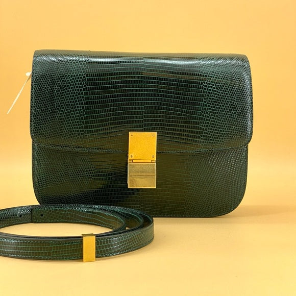Celine Lizard French Purse - Green Wallets, Accessories - CEL265910