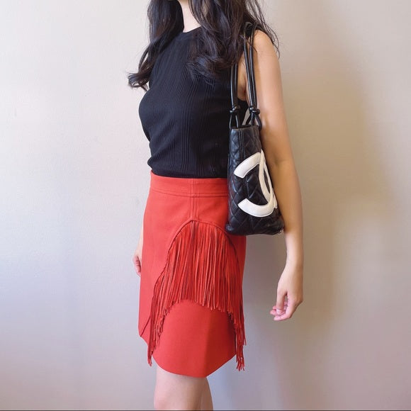 Maje orange skirt