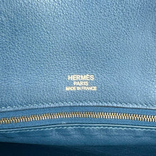 Load image into Gallery viewer, HERMES suede blue Birkin 35cm
